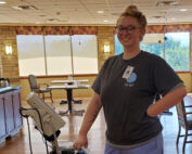 Columbine Health Systems apprentice smiling at work